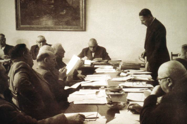 Der Beratende Ausschuss des Provinzialverbandes um 1950.