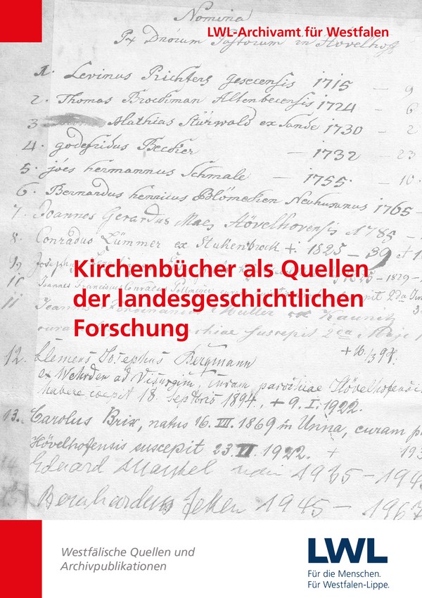 Cover von Band 33 aus der Reihe "Westfälische Quellen und Archivpublikationen"