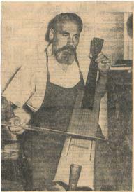 Karl Frank beim Fidelspiel, 1957
