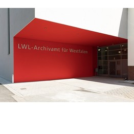 Das Bild zeigt den Neubau des LWL-Archivamts für Westfalen und möchte damit auf die aktuelle Stellenanzeige aufmerksam machen.