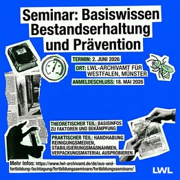 Fortbildungsseminar Basiswissen Bestandserhaltung und Prävention