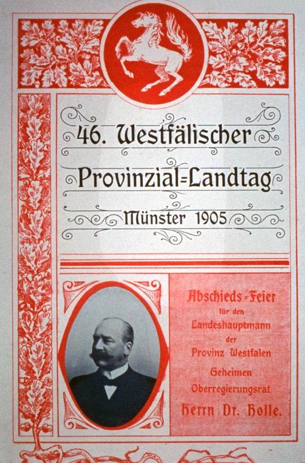 Cover der Beschlüsse des 46. Westfälischen Provinzial-Landtags von 1905.