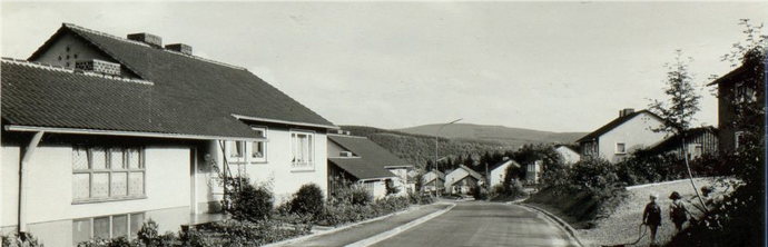 Siedlung "Am Eichert" in Siegen im Jahr 1965